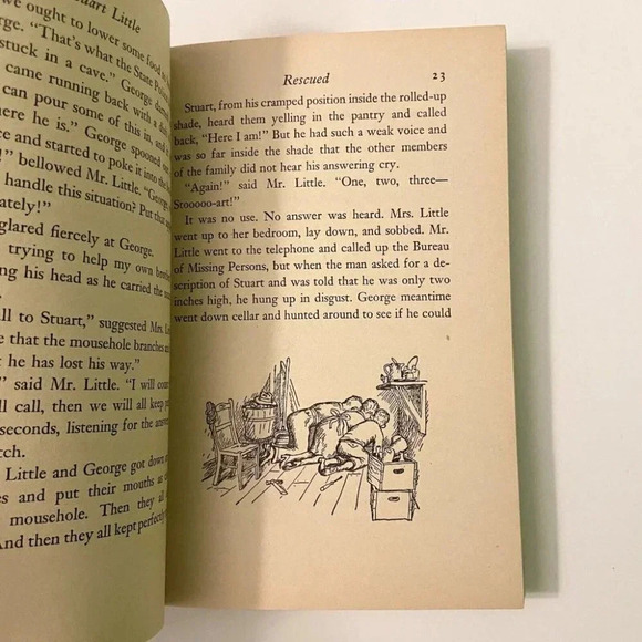 Vintage 1971 Stuart Little Book by E B White A Dell Yearling Book Paperback - Picture 8 of 9
